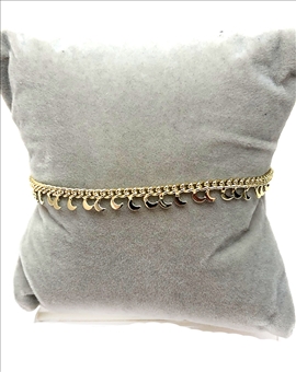 PULSERAS DE MUJER DE ACERO DORADAS CON LUNAS BISUTERIA FINA MADRID Y ONLINE 2