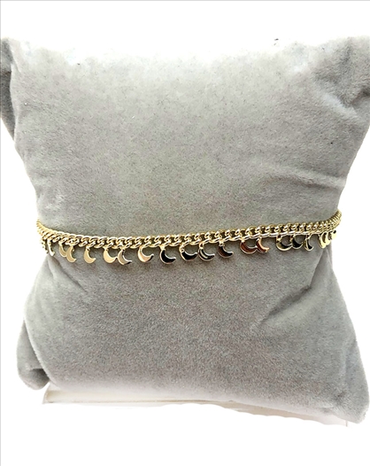 PULSERAS DE MUJER DE ACERO DORADAS...