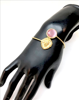 PULSERAS DE BISUTERIA FINA Y JOYERIA CON PIEDRAS ROSAS 2