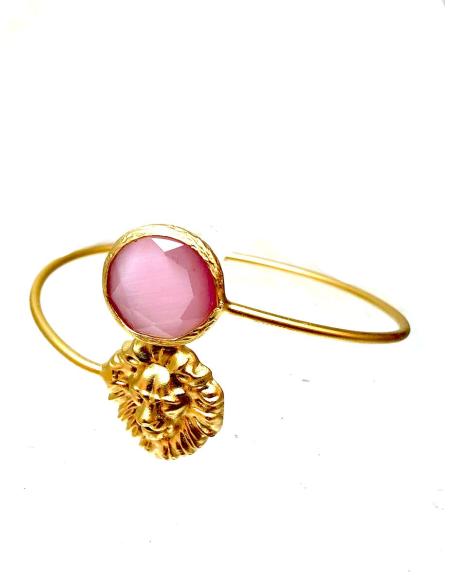 PULSERAS DE BISUTERIA FINA Y JOYERIA CON PIEDRAS ROSAS