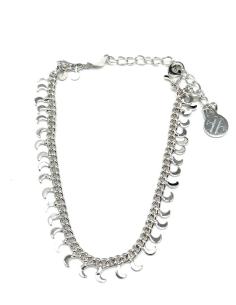 PULSERAS DE MUJER DE ACERO CON LUNAS BISUTERIA FINA MADRID Y ONLINE