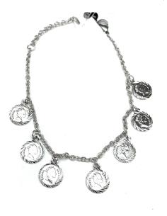 PULSERAS DE MUJER DE ACERO CON MONEDAS VENTA MADRID Y ONLINE