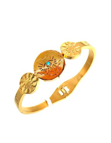 PULSERAS DE MUJER DE ACERO CON OJO TURCO BISUTERIA DE MODA Y TENEDENCIA