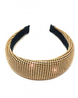 Imagen del producto DIADEMAS DE MODA ANCHAS DORADAS CON CRISTAL, MADRID