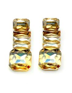 PENDIENTES LARGOS DE FIESTA DORADOS CON LOS QUE SERAS LA INVITADA PERFECTA CON GLAMOUR Y A LA ULTIMA