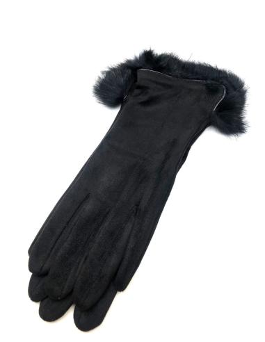 GUANTES NEGROS CORTOS ANTELINA Y PELO VENTA ONLINE Y MADRID