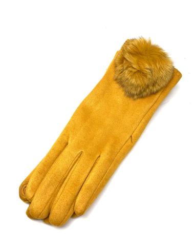 GUANTES MOSTAZA CORTOS ANTELINA Y PELO VENTA ONLINE Y MADRID