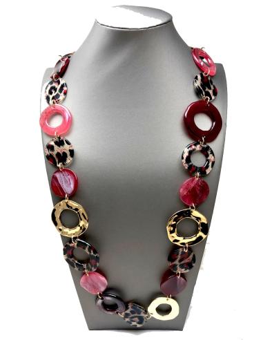 COLLARES LARGOS GRANATES TIPO CAREY BISUTERIA MADRID