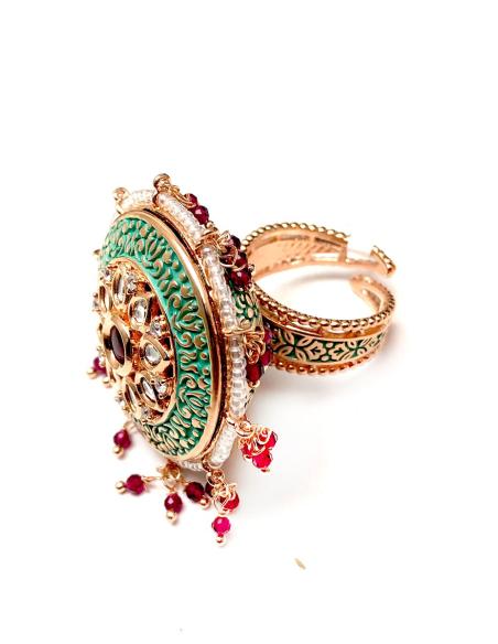 ANILLOS MUJER ONLINE ORIGINAL INDIA AUTENTICO CRISTAL KUNDAN