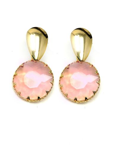 PENDIENTES DE MUJER DE BISUTERIA ROSAS ELEGANTES Y DE MODA