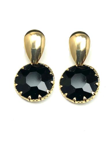 PENDIENTES DE MUJER DE BISUTERIA NEGROS COMPLEMENTOS ONLINE