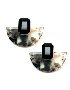 PENDIENTES DE MUJER NEGROS DE BISUTERIA DISEÑOS ACTUALES