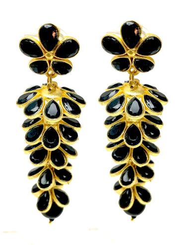 PENDIENTES MUJER LARGOS CASCADA FLORAL, JOYAS MADRID