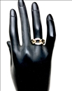 ANILLOS MUJER CON BAÑO DE ORO Y CIRCONITAS