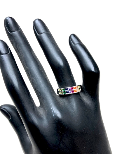 ANILLOS PLATA MUJER CON PEDRERIA...