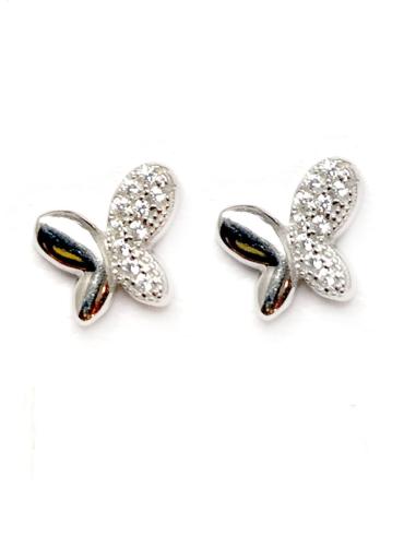 PENDIENTES PLATA MUJER MARIPOSAS DE MODA JOYAS MADRID Y ONLINE
