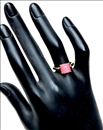 ANILLOS DE MUJER ROSAS DE BISUTERIA FINA CON PIEDRAS NATURALES