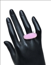 ANILLOS MUJER ORO CHAPADO PIEDRA ROSA BISUTERIA FINA MADRID Y ONLINE