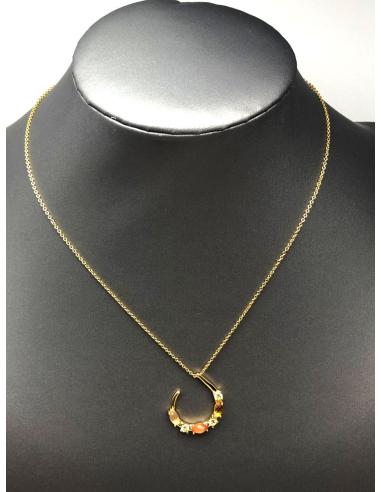 COLLARES MUJER NARANJAS CHAPADOS ORO JOYERIAS MADRID