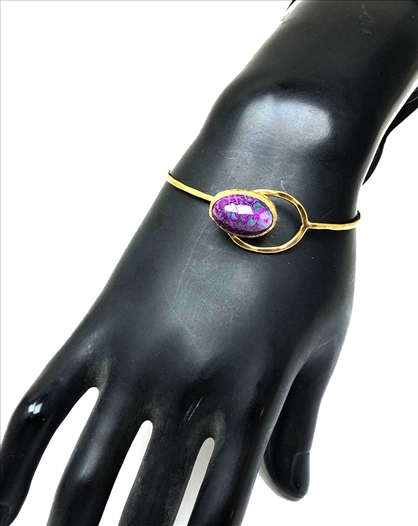 PULSERAS PIEDRAS NATURALES MORADA -...