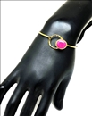 PULSERAS PIEDRAS NATURALES FUCSIA - ALTA BISUTERIA Y JOYERIA ONLINE