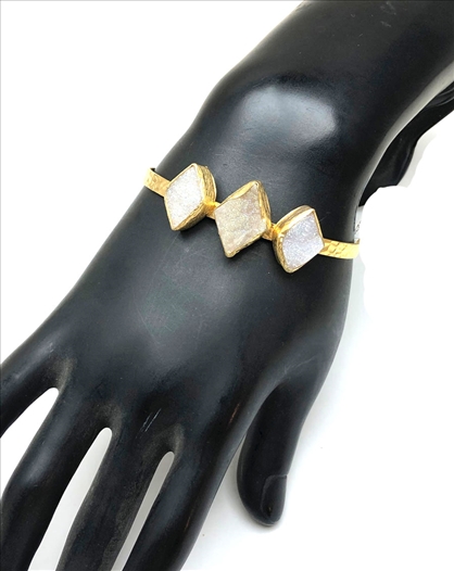PULSERAS MUJER DORADAS Y PIEDRAS...