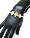 PULSERAS MUJER DORADAS Y PIEDRAS DRUSAS - BISUTERIA DE FIESTA PARA BODAS