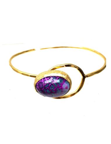 PULSERAS PIEDRAS NATURALES MORADA - ALTA BISUTERIA Y JOYERIA ONLINE