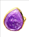 ANILLOS MUJER LILA EN CRISTAL CUARZO- ANILLOS ALTA BISUTERIA MADRID