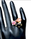 ANILLOS MUJER TRES PIEDRAS DE COLOR CRISTAL CUARZO- ALTA BISUTERIA ONLINE