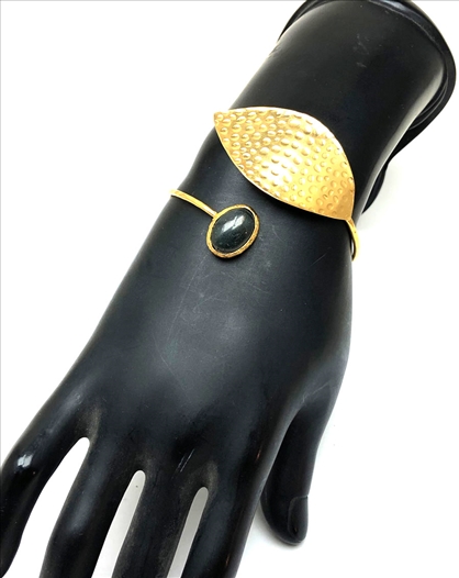 PULSERAS MUJER ORO BAÑO BONITA HOJA...