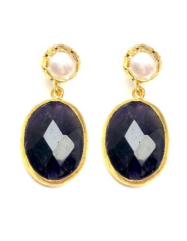 PENDIENTES ALTA BISUTERIA MUJER DE LAGRIMA Y PIEDRA, EL JARDIN DEL DESEO