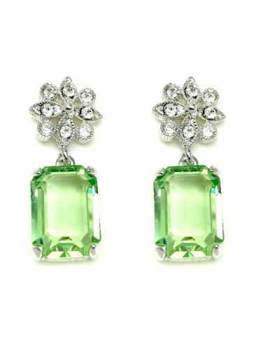 PENDIENTES MUJER VERDES JOYERIA PEQUEÑOS MADRID