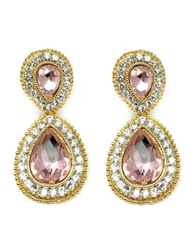 PENDIENTES DE FIESTA ROSAS COMPLEMENTOS Y ACCESORIOS DE MUJER