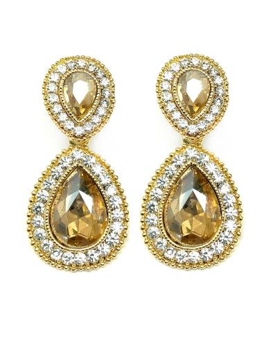 PENDIENTES DE FIESTA DORADOS ESPECIAL MADRINAS DE BODAS