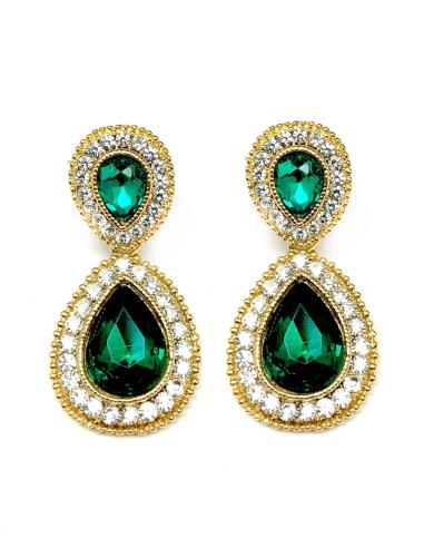 PENDIENTES DE FIESTA VERDES  INVITADA PERFECTA BODAS Y EVENTOS