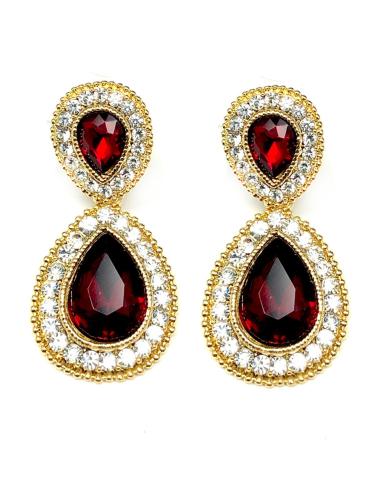 PENDIENTES DE FIESTA ROJOS JOYERIAS MADRID Y ONLINE