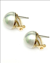 PENDIENTES DE PERLAS CON CIERRE OMEGA DISEÑOS JOYERIA CLASICA