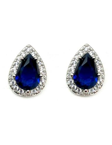 PENDIENTES ELEGANTES PARA MUJER EN COLOR AZUL MARINO