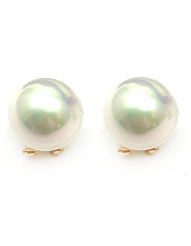 PENDIENTES DE PERLAS CON CIERRE OMEGA DISEÑOS JOYERIA CLASICA