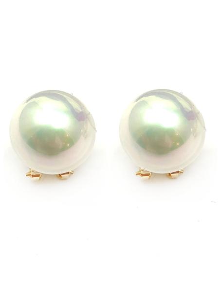 PENDIENTES DE PERLAS CON CIERRE OMEGA DISEÑOS JOYERIA CLASICA