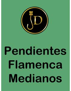 PENDIENTE SOUTACHE MODA FLAMENCA,BLANCO Y CORAL