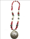 COLLARES PLATA MUJER LARGOS CORAL Y PERLA BARROCA - JOYERIAS MADRID