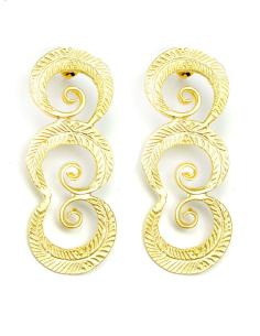 PENDIENTES MUJER DORADOS REPLICAS EGIPCIAS - BISUTERIA FINA Y JOYERIA
