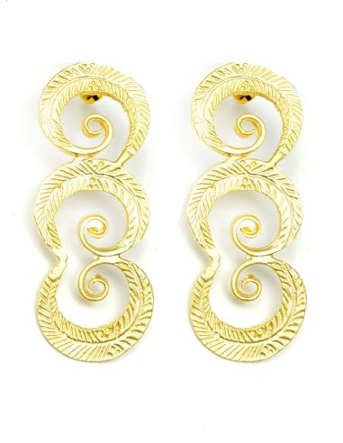 PENDIENTES MUJER DORADOS REPLICAS EGIPCIAS - BISUTERIA FINA Y JOYERIA