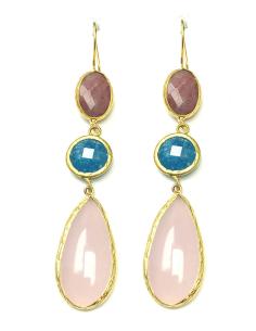 BISUTERIA FINA PARA MUJER PENDIENTES DE  PIEDRA - BISUTERIA Y JOYERIA