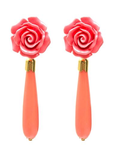 PENDIENTES CORAL JOYAS MADRID - BISUTERIA ROMANTICA ALTO STANDING