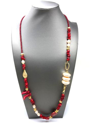 COLLARES MUJER LARGOS DE CORAL - JOYAS Y ALTA BISUTERIA ONLINE