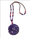 COLLARES LARGOS MORADOS HAND MADE DISEÑOS UNICOS