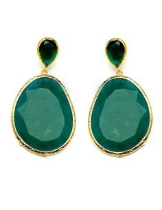 PENDIENTES DE MUJER LARGOS DE PIEDRAS GRANDES Y VISTOSAS